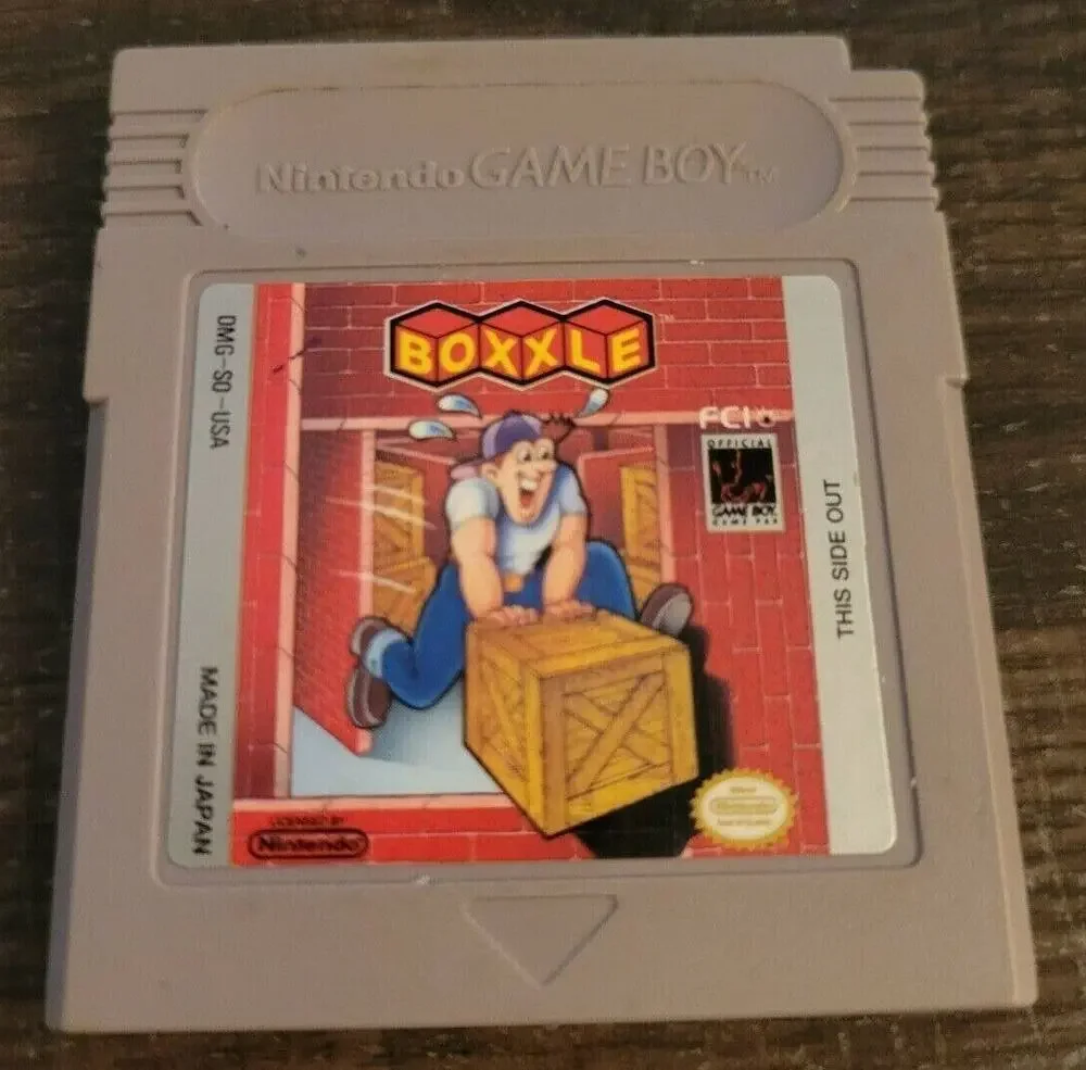 Boxxle Old Battery, Works (Nintendo Game Boy)